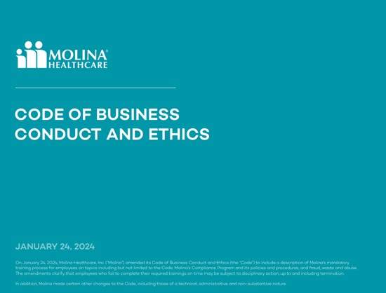 Code of Business Conduct and Ethics